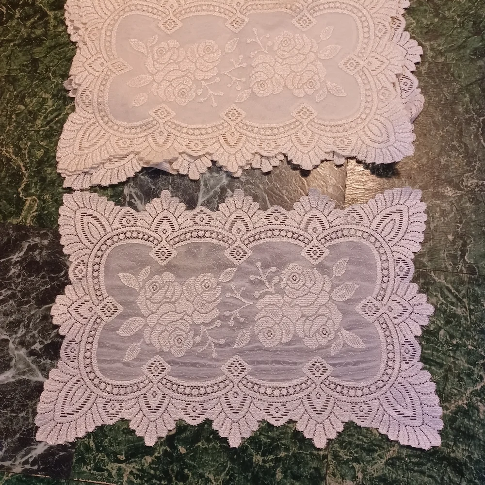 Placemats lace set of 4, table Linens lace